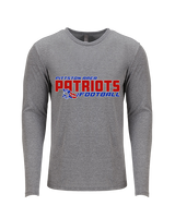 Pittston Area HS Football Bold - Tri-Blend Long Sleeve