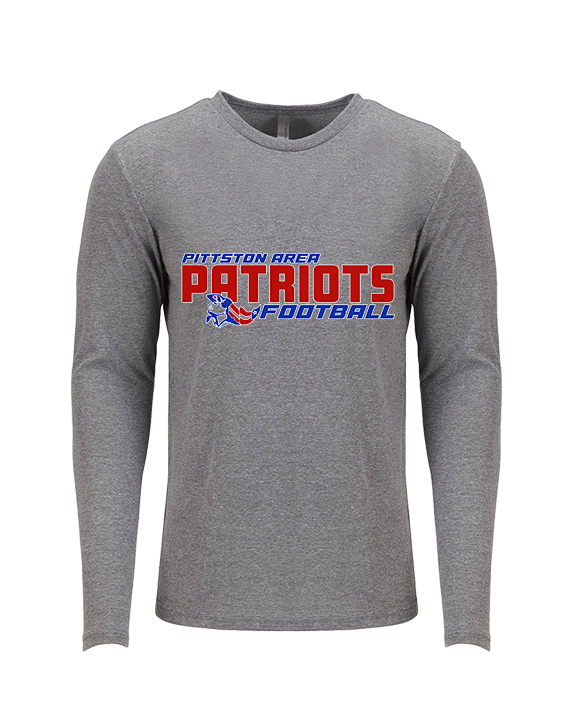 Pittston Area HS Football Bold - Tri-Blend Long Sleeve