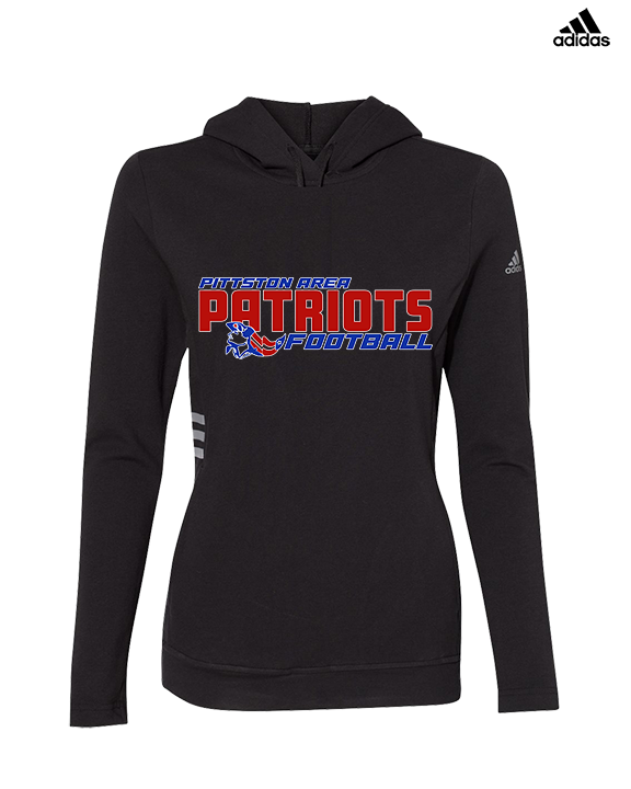 Pittston Area HS Football Bold - Womens Adidas Hoodie