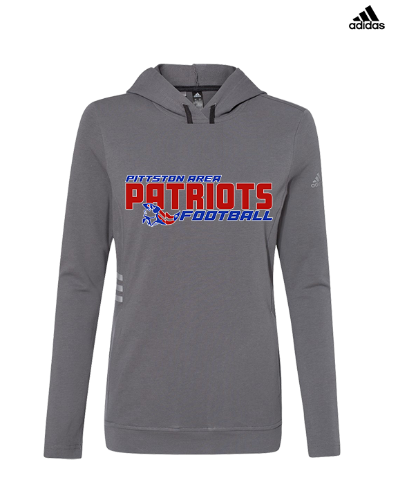 Pittston Area HS Football Bold - Womens Adidas Hoodie