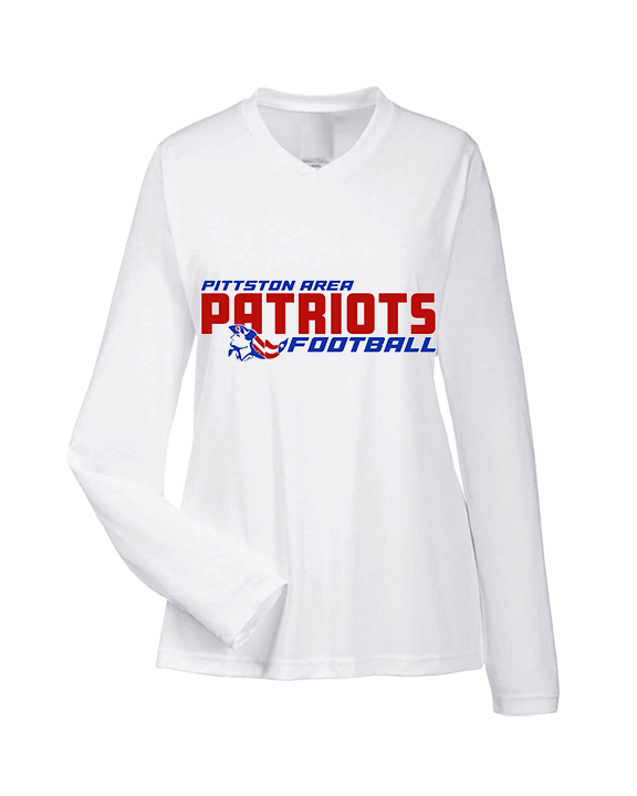 Pittston Area HS Football Bold - Womens Performance Longsleeve