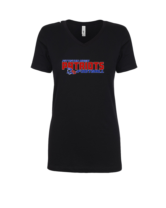 Pittston Area HS Football Bold - Womens V-Neck