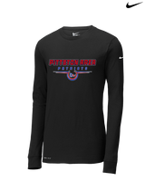 Pittston Area HS Football Design - Mens Nike Longsleeve