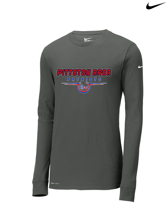 Pittston Area HS Football Design - Mens Nike Longsleeve