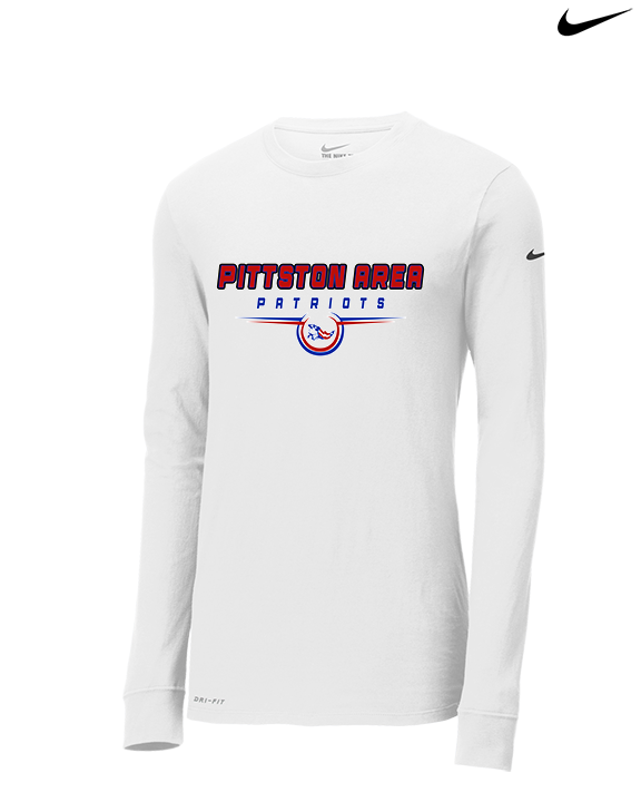 Pittston Area HS Football Design - Mens Nike Longsleeve