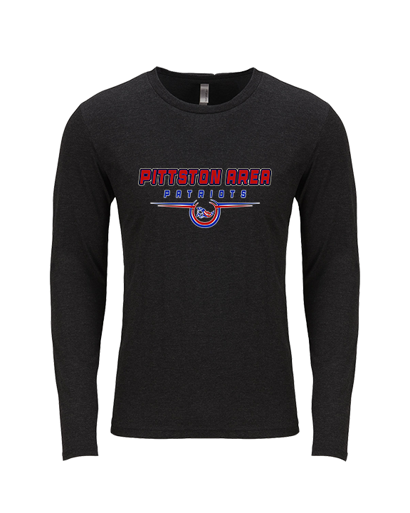 Pittston Area HS Football Design - Tri-Blend Long Sleeve