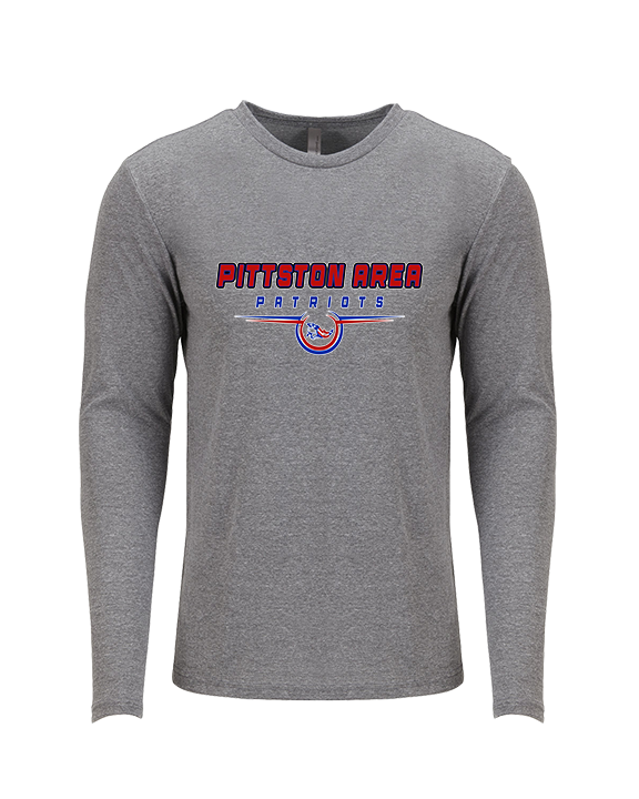 Pittston Area HS Football Design - Tri-Blend Long Sleeve