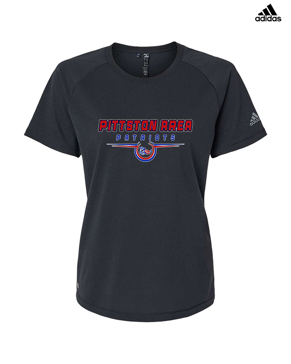 Pittston Area HS Football Design - Womens Adidas Performance Shirt