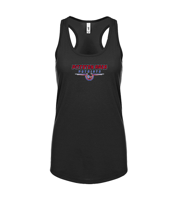 Pittston Area HS Football Design - Womens Tank Top