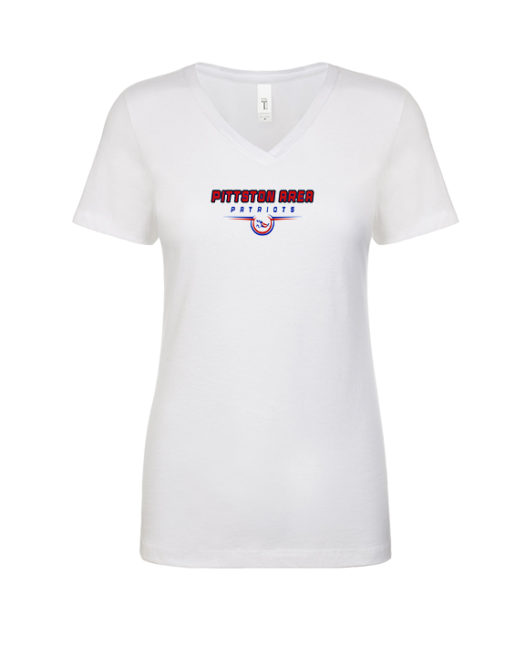 Pittston Area HS Football Design - Womens Vneck