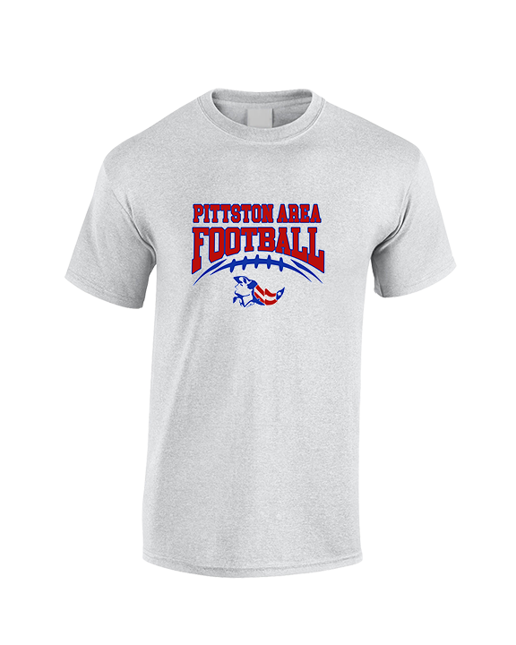 Pittston Area HS Football School Football - Cotton T-Shirt