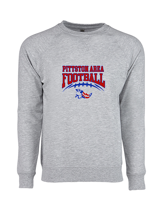 Pittston Area HS Football School Football - Crewneck Sweatshirt