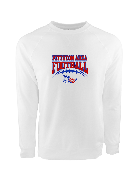 Pittston Area HS Football School Football - Crewneck Sweatshirt