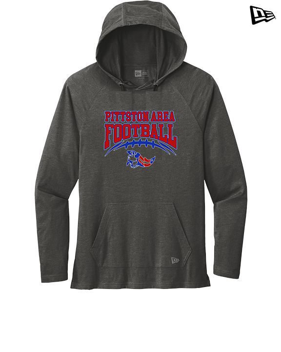 Pittston Area HS Football School Football - New Era Tri-Blend Hoodie