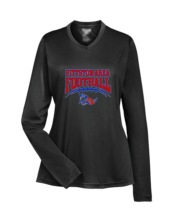 Pittston Area HS Football School Football - Womens Performance Longsleeve