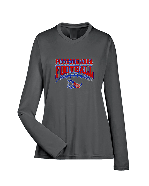 Pittston Area HS Football School Football - Womens Performance Longsleeve