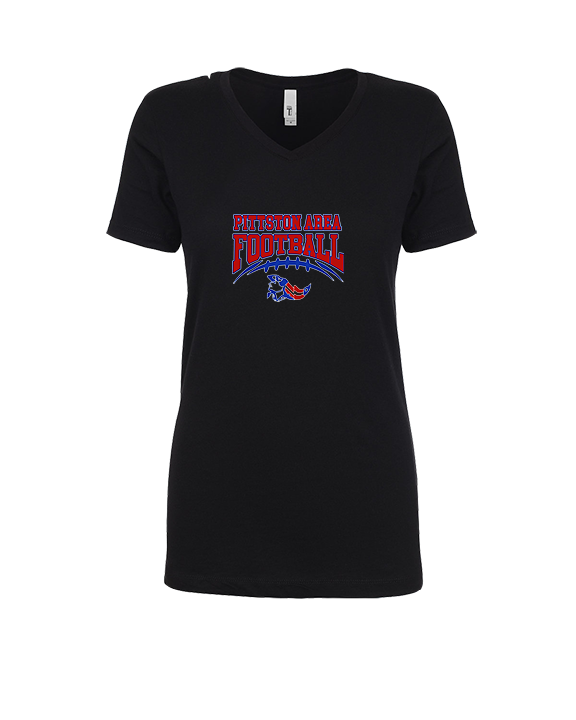 Pittston Area HS Football School Football - Womens Vneck