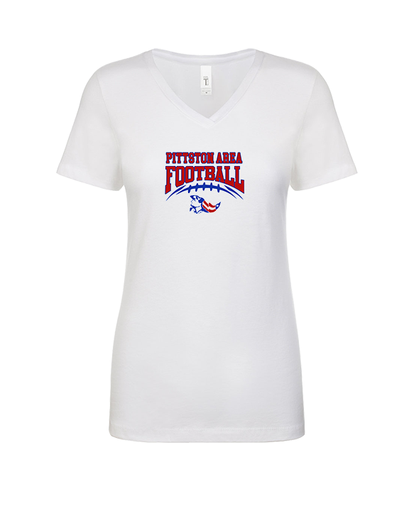 Pittston Area HS Football School Football - Womens Vneck