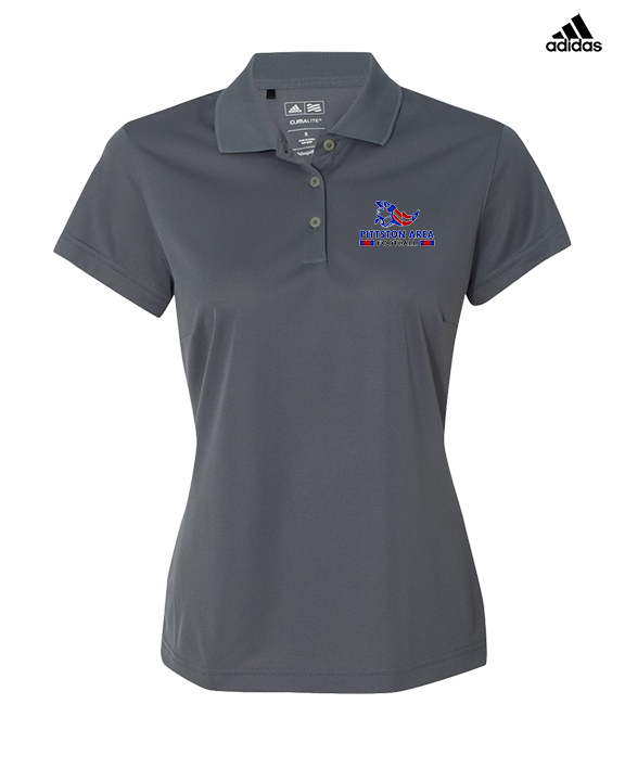 Pittston Area HS Football Stacked - Adidas Womens Polo