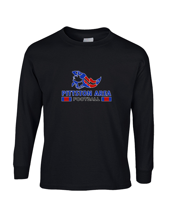 Pittston Area HS Football Stacked - Cotton Longsleeve