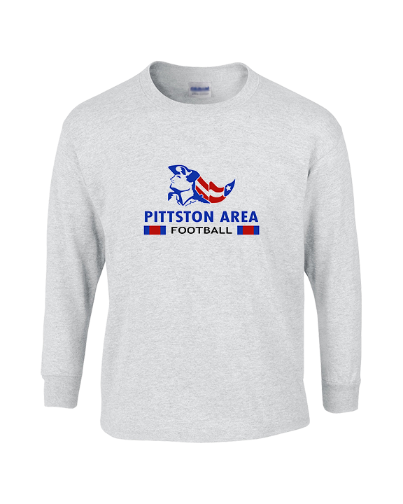 Pittston Area HS Football Stacked - Cotton Longsleeve