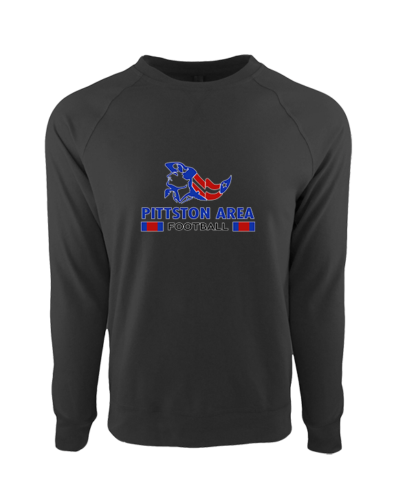 Pittston Area HS Football Stacked - Crewneck Sweatshirt