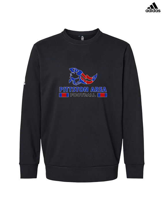 Pittston Area HS Football Stacked - Mens Adidas Crewneck