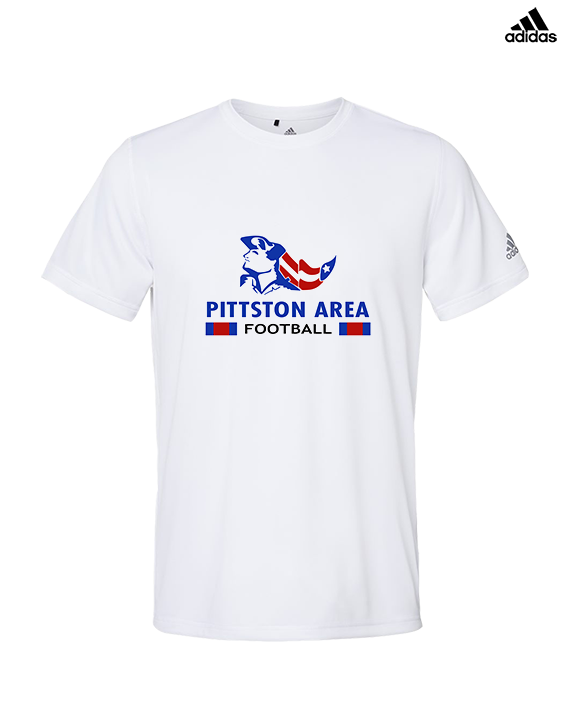 Pittston Area HS Football Stacked - Mens Adidas Performance Shirt