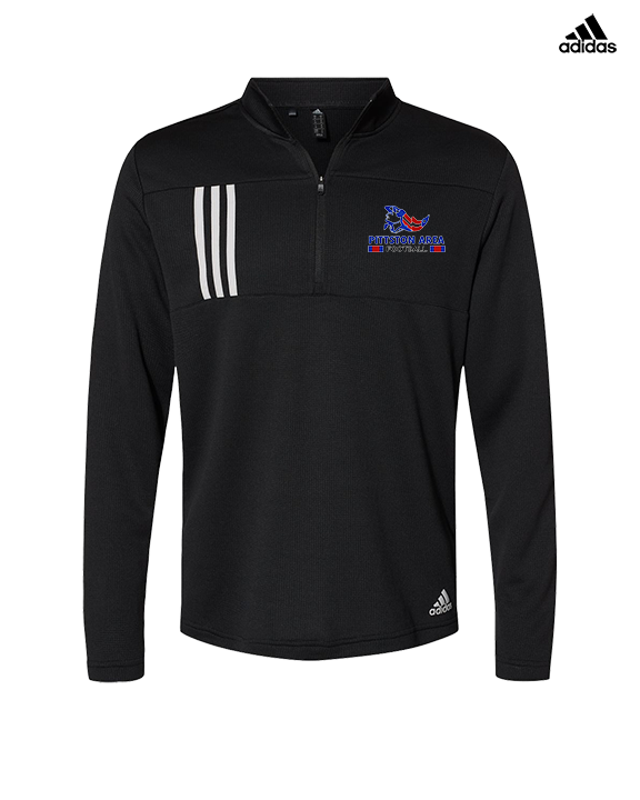 Pittston Area HS Football Stacked - Mens Adidas Quarter Zip