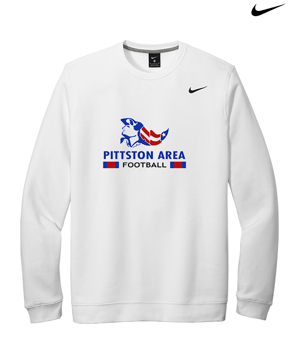 Pittston Area HS Football Stacked - Mens Nike Crewneck