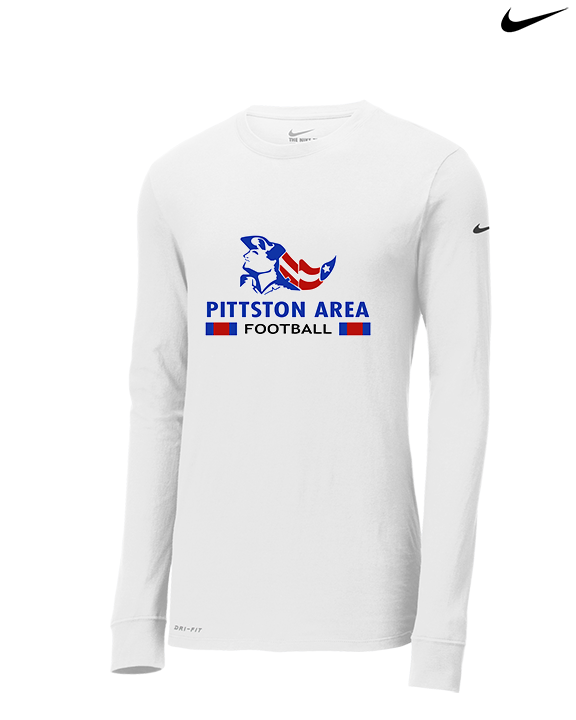 Pittston Area HS Football Stacked - Mens Nike Longsleeve