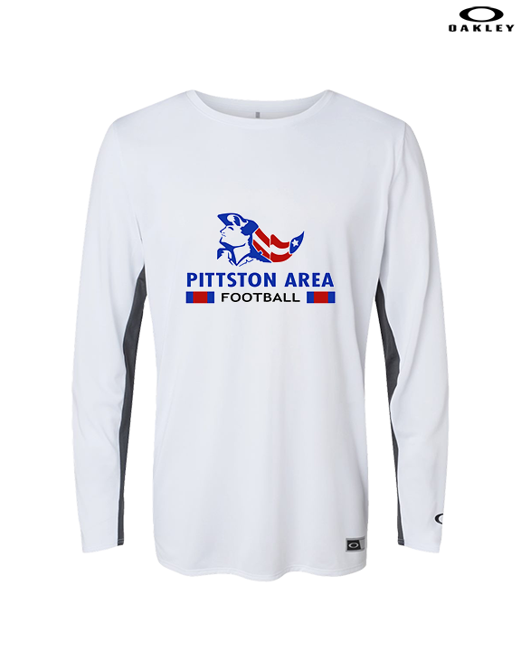 Pittston Area HS Football Stacked - Mens Oakley Longsleeve