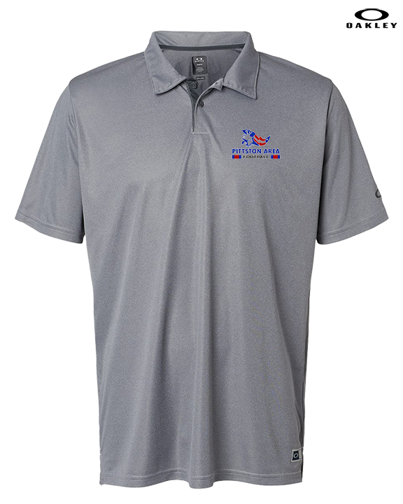 Pittston Area HS Football Stacked - Mens Oakley Polo