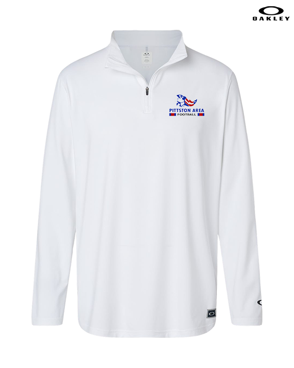 Pittston Area HS Football Stacked - Mens Oakley Quarter Zip