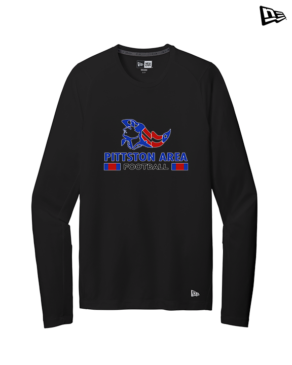 Pittston Area HS Football Stacked - New Era Performance Long Sleeve