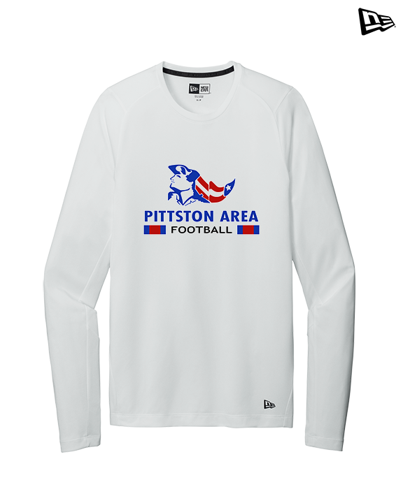 Pittston Area HS Football Stacked - New Era Performance Long Sleeve