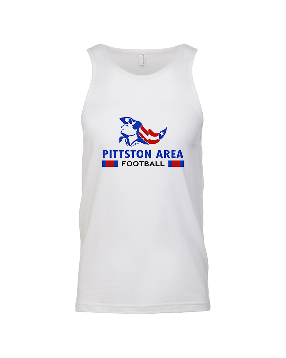 Pittston Area HS Football Stacked - Tank Top