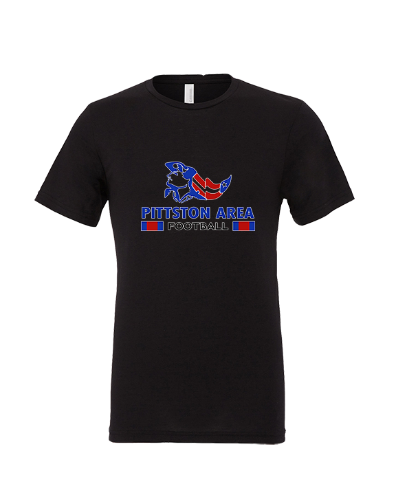 Pittston Area HS Football Stacked - Tri-Blend Shirt