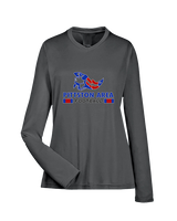 Pittston Area HS Football Stacked - Womens Performance Longsleeve