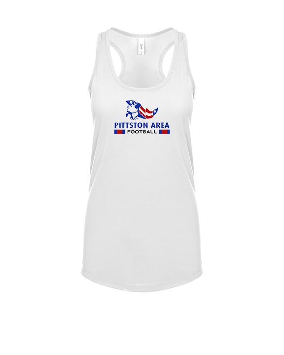 Pittston Area HS Football Stacked - Womens Tank Top