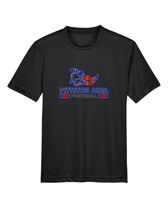 Pittston Area HS Football Stacked - Youth Performance Shirt