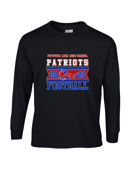 Pittston Area HS Football Stamp - Cotton Longsleeve