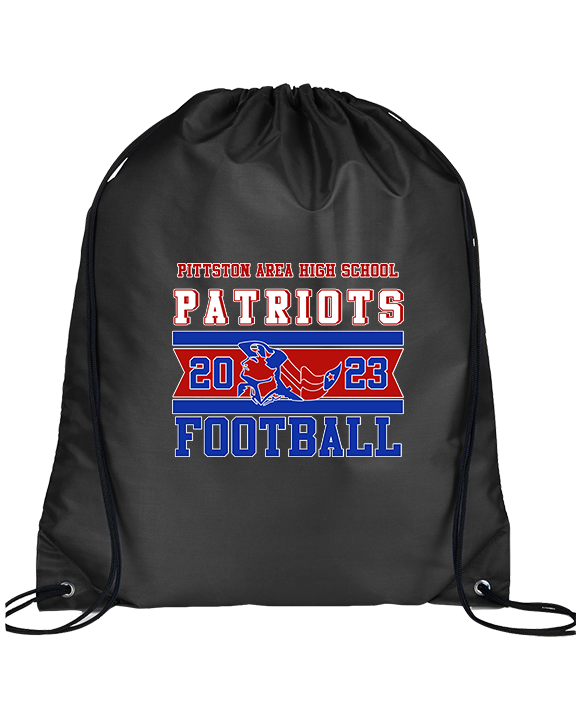 Pittston Area HS Football Stamp - Drawstring Bag