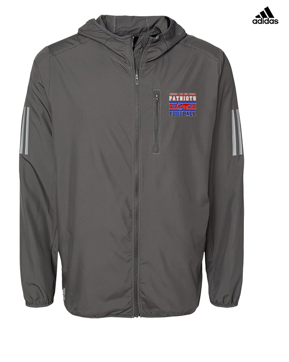 Pittston Area HS Football Stamp - Mens Adidas Full Zip Jacket