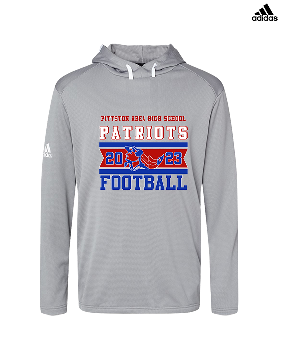 Pittston Area HS Football Stamp - Mens Adidas Hoodie