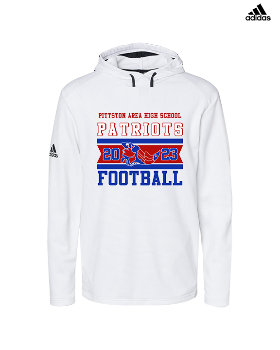 Pittston Area HS Football Stamp - Mens Adidas Hoodie