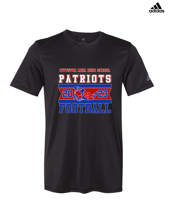 Pittston Area HS Football Stamp - Mens Adidas Performance Shirt