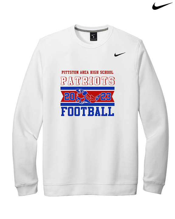 Pittston Area HS Football Stamp - Mens Nike Crewneck