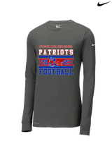 Pittston Area HS Football Stamp - Mens Nike Longsleeve