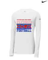 Pittston Area HS Football Stamp - Mens Nike Longsleeve